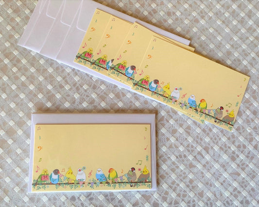 Budgie  Lovebird Cockatiel Java Sparrow Mini Gift Card Set