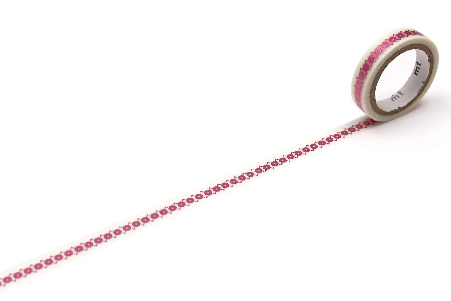 mt fab Floral Line Glitter Japanese Washi Tape Masking Tape Slim type