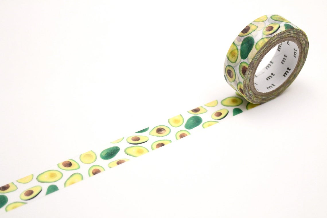 mt ex Avocado Japanese Washi Tape Masking Tape MTEX1P165 - Boutique SWEET BIRDIE