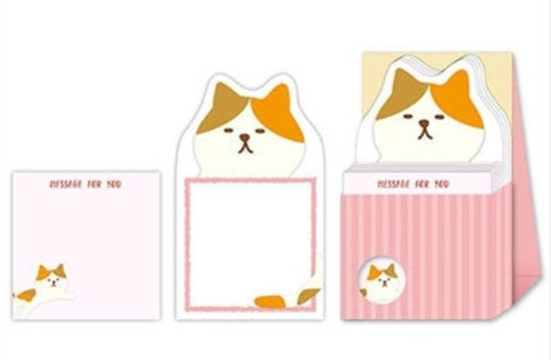Calico Cat Memo Pad Stand Box