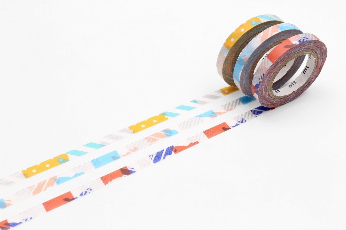 mt slim Deco G Japanese Washi Tape 6mm Sets of 3