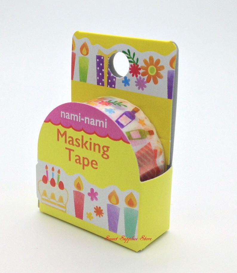 Party Pop Japanese Die Cut Washi Tape - Boutique SWEET BIRDIE