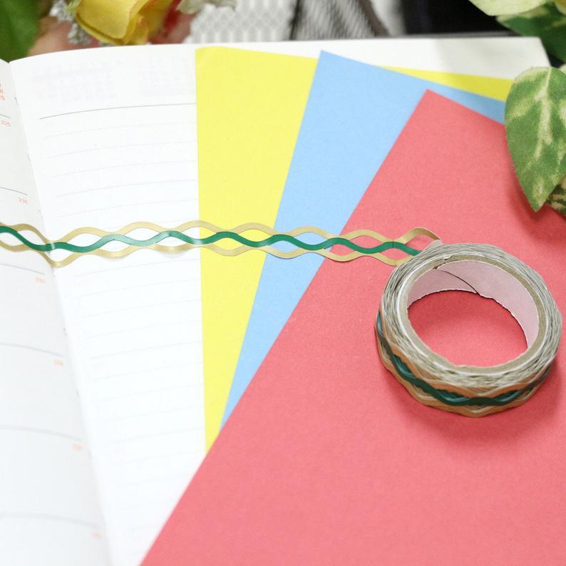 Deco Lace Tape Wave Green Pavilio MI-19-NG Mini Size - Boutique SWEET BIRDIE