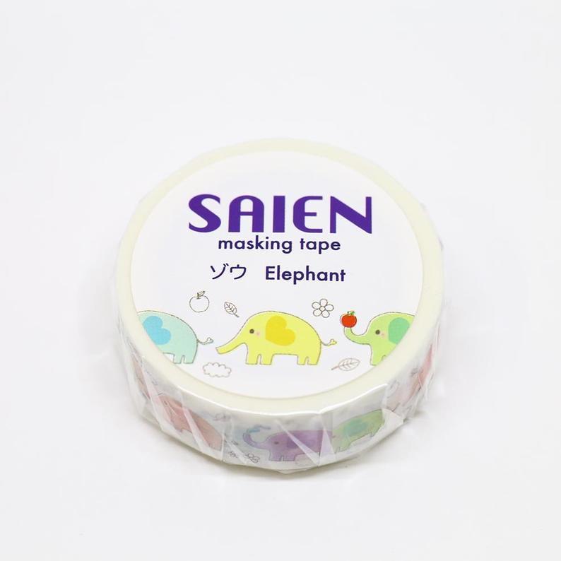 Elephant Japanese Washi Tape Masking Tape – Sweet Birdie Boutique  (International)