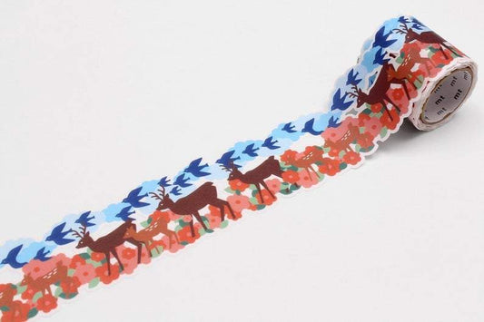 mt fab Animal Die Cut Japanese Washi Tape Masking Tape Bird Deer  MTKT1P012 - Boutique SWEET BIRDIE