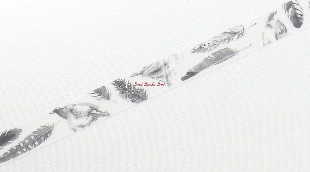 Bird Feather Japanese Washi Tape Masking Tape MiriKulo:rer MI-MK-003 - Boutique SWEET BIRDIE