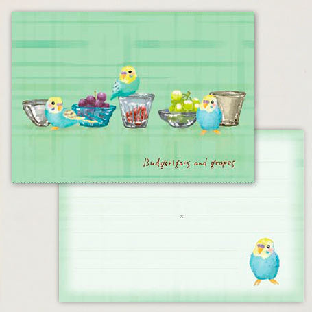 Creative Motion Budgerigar Budgie Parakeet Memo Pad (cm055) - Boutique Sweet Birdie