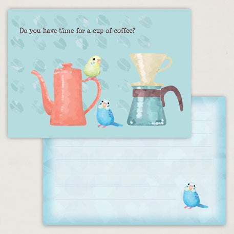 Budgerigar Budgie Parakeet Memo Pad (cm026) - Boutique SWEET BIRDIE