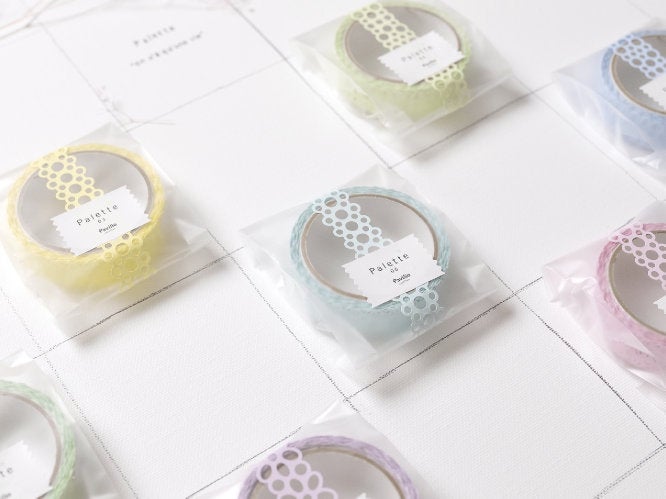 Lace Deco Tape Pavilio Palette Yellow Pastel Color Standard Size - Boutique SWEET BIRDIE