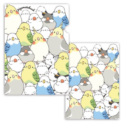 A4 File Folder Organizer Budgie Budgerigar Parakeet Cockatiel Java Sparrow Finch Long-tailed Tit Bird - Boutique Sweet Birdie
