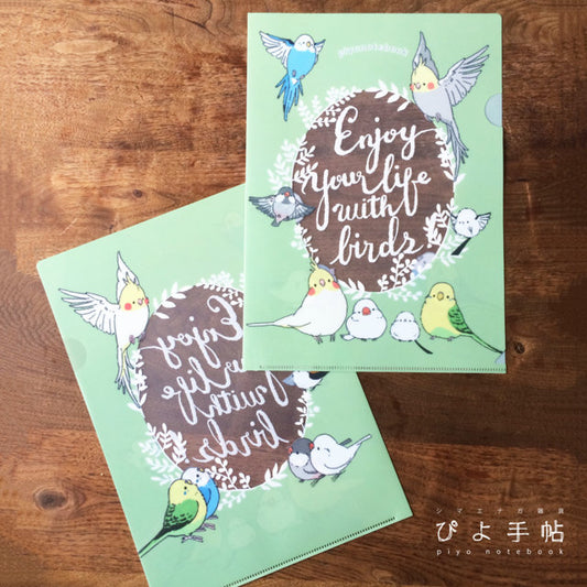 A4 File Folder Organizer Budgie Budgerigar Parakeet Cockatiel Java Sparrow Finch Long-tailed Tit Bird - Boutique Sweet Birdie