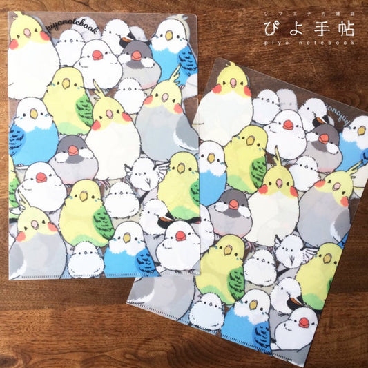 A4 File Folder Organizer Budgie Budgerigar Parakeet Cockatiel Java Sparrow Finch Long-tailed Tit Bird - Boutique Sweet Birdie