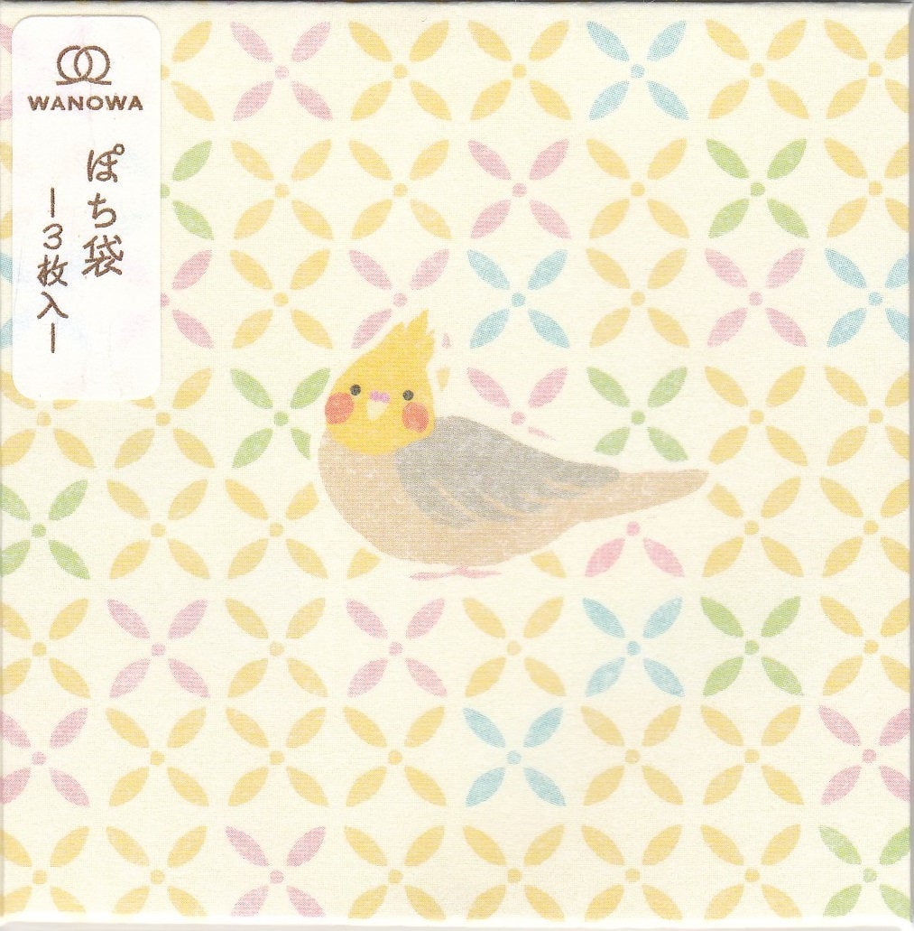 Sets of 3 Bird Mini Envelopes Square Cockatiel Budgie Budgerigar Parakeet 1359001 - Boutique SWEET BIRDIE