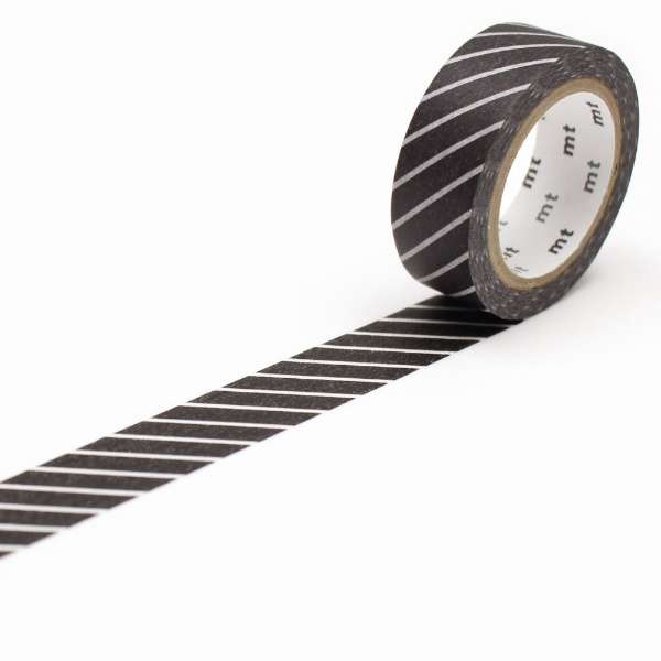 mt deco Stripe Black Japanese Washi Tape Masking Tape