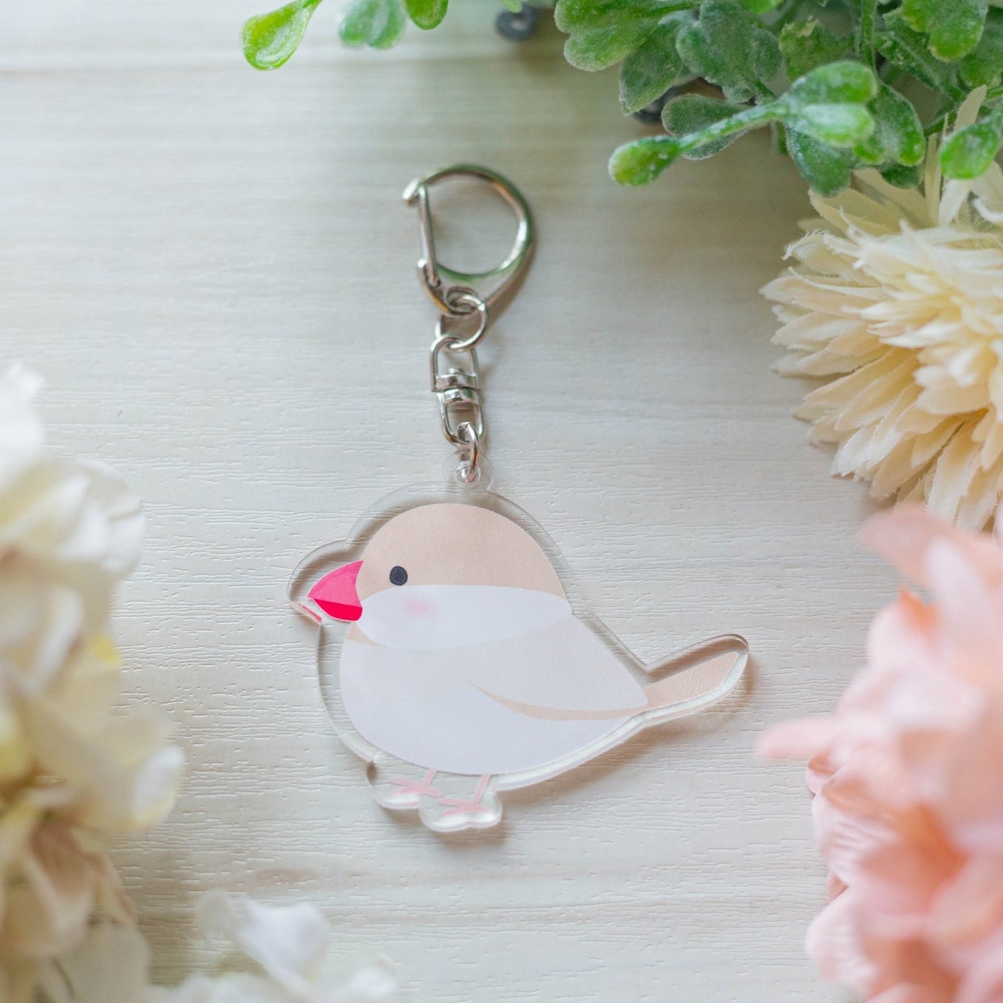 (Made-to-order requests are currently closed. Please wait until we reopen.) Made-to-Order Java Sparrow Acrylic Key Holder