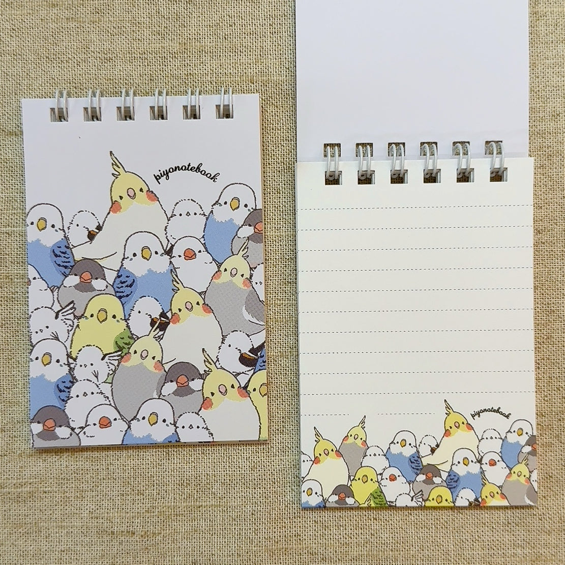 Long-tailed Tit Budgie Java Sparrow Cockatiel Mini Memo Pad