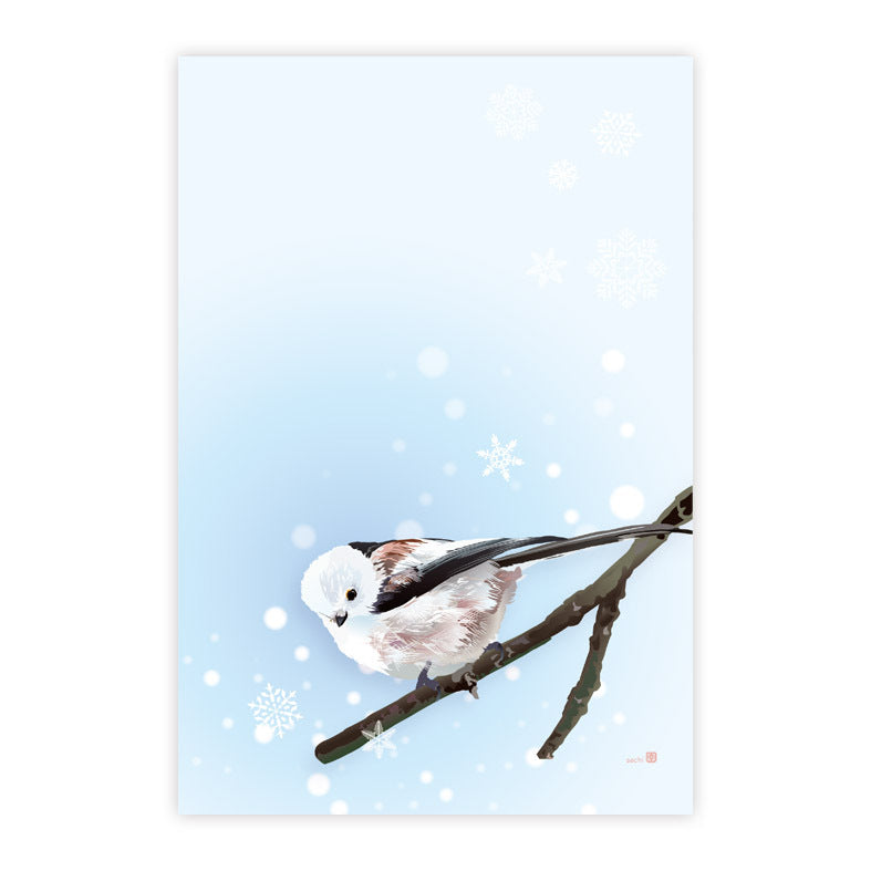 Long-tailed Tit Postcards Set of 6 - 3 designs