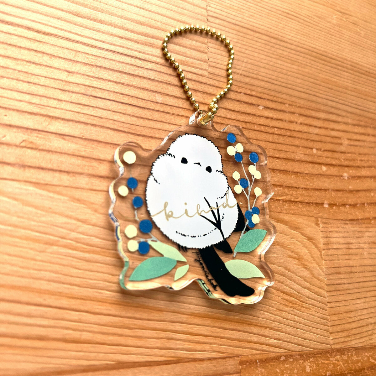 (Made-to-order requests are currently closed. Please wait until we reopen.) Made-to-Order Long-tailed Tit Acrylic Key Holder