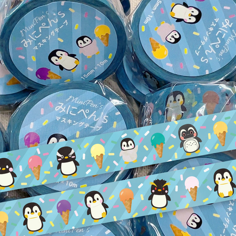 Penguin & Ice Cream Japanese Washi Tape Masking Tape