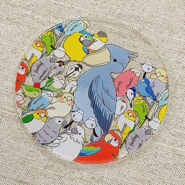 Many Birds Acrylic Coaster