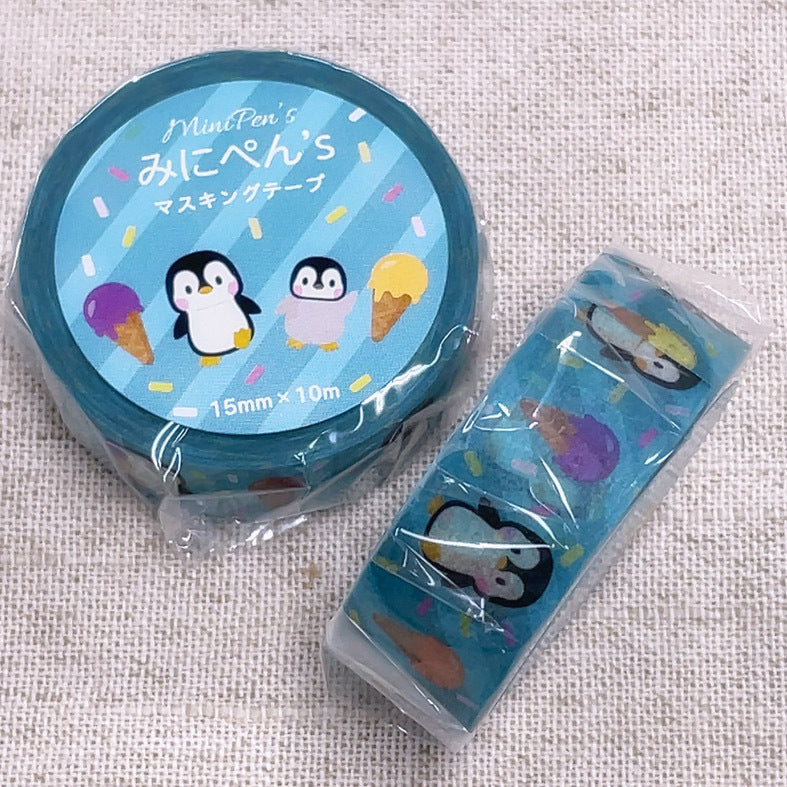 Penguin & Ice Cream Japanese Washi Tape Masking Tape