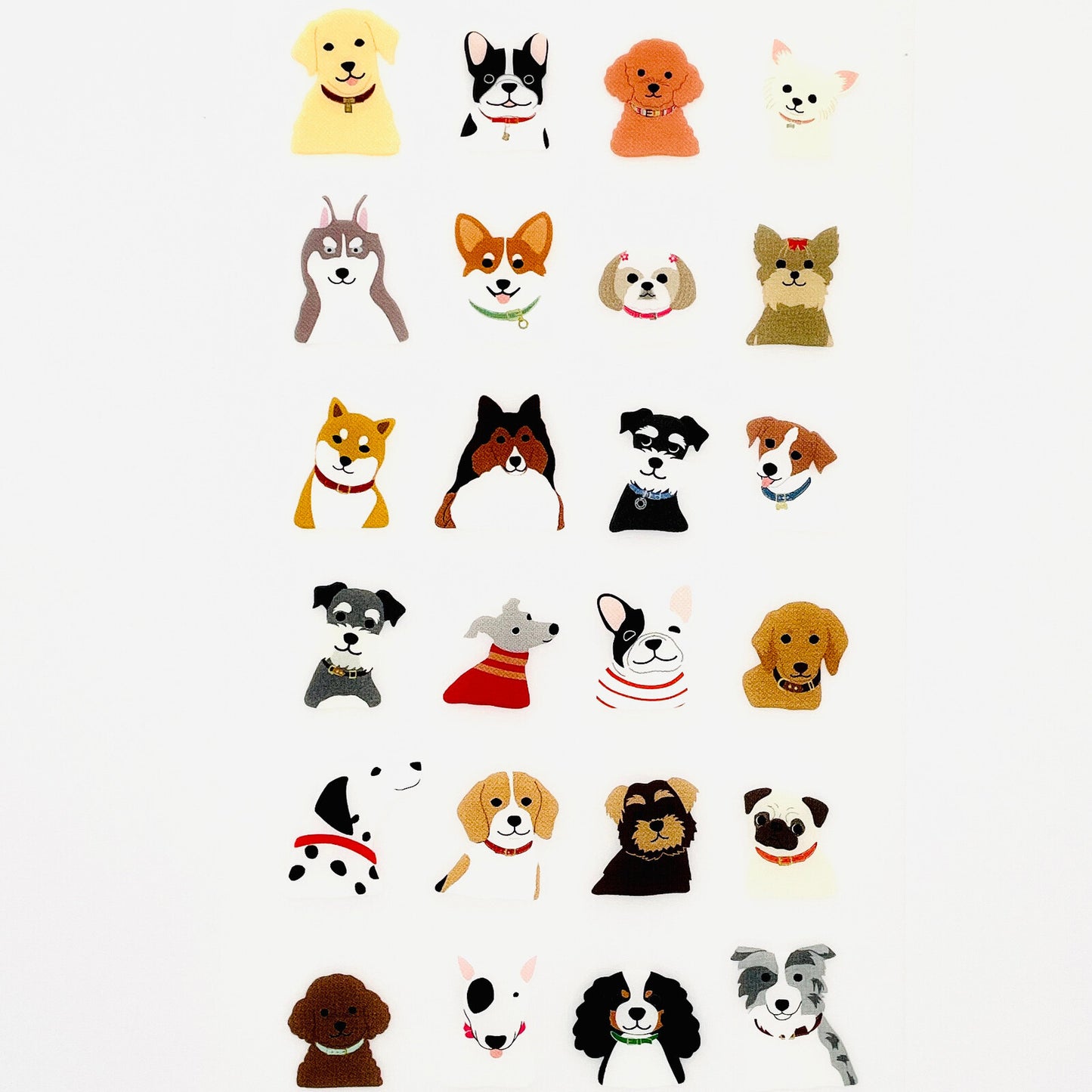 Removable Die Cut Dog Stickers