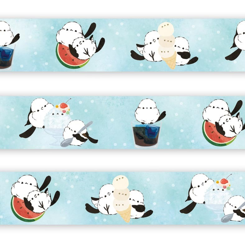 Long-tailed Tit in the Summer Japanese Washi Tape Masking Tape