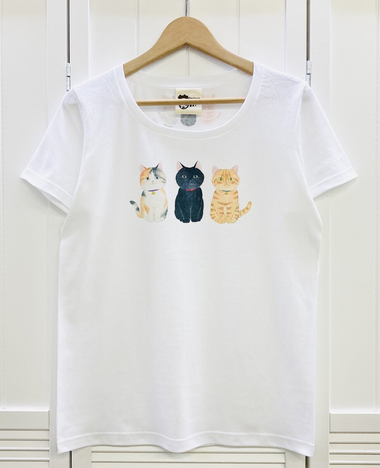 Three Cats Women's T-shirt (Made to Order)