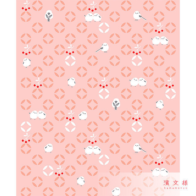 Long-tailed Tit Tenugui Handkerchief Cloth - Sweet Birdie Boutique International