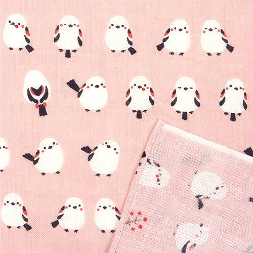 Long-tailed Tit Tenugui Handkerchief Cloth - Sweet Birdie Boutique International