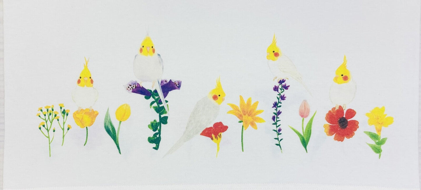 Cockatiel and Yellow Flower Women's T-shirt (Made to Order)