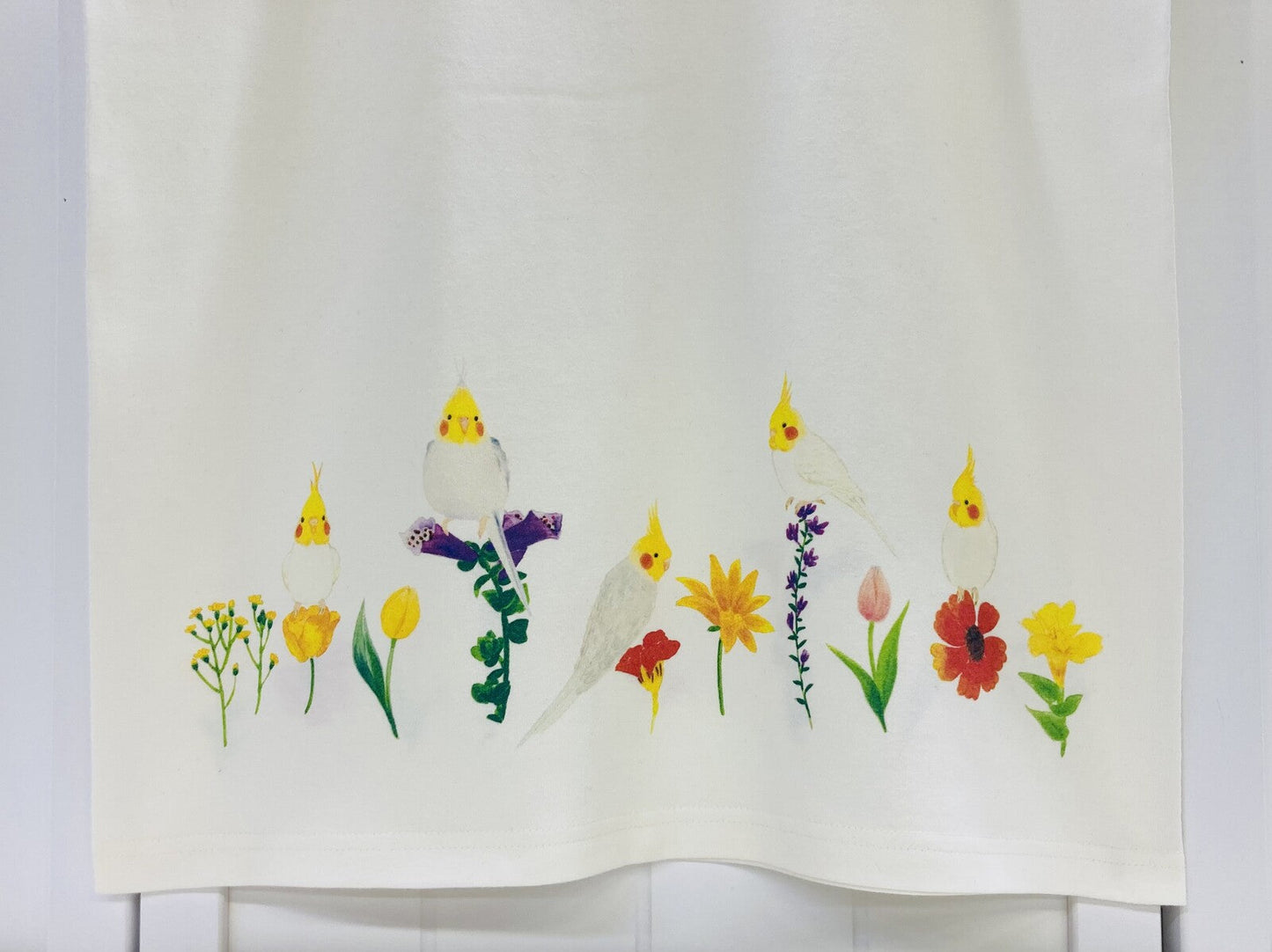 Cockatiel and Yellow Flower Women's T-shirt (Made to Order)