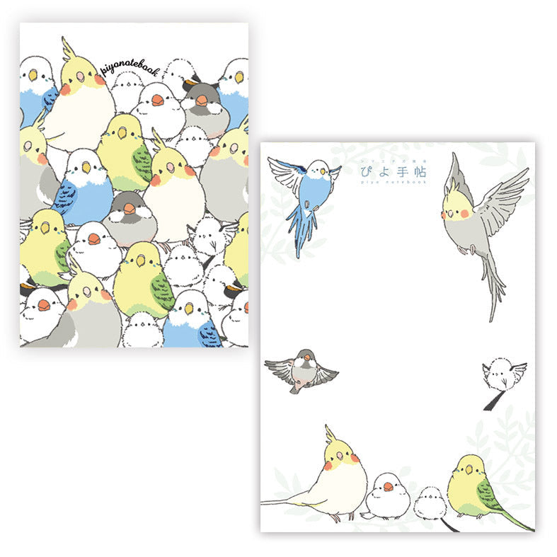 Budgie Cockatiel Java Sparrow Long-tailed Tit Memo Pad