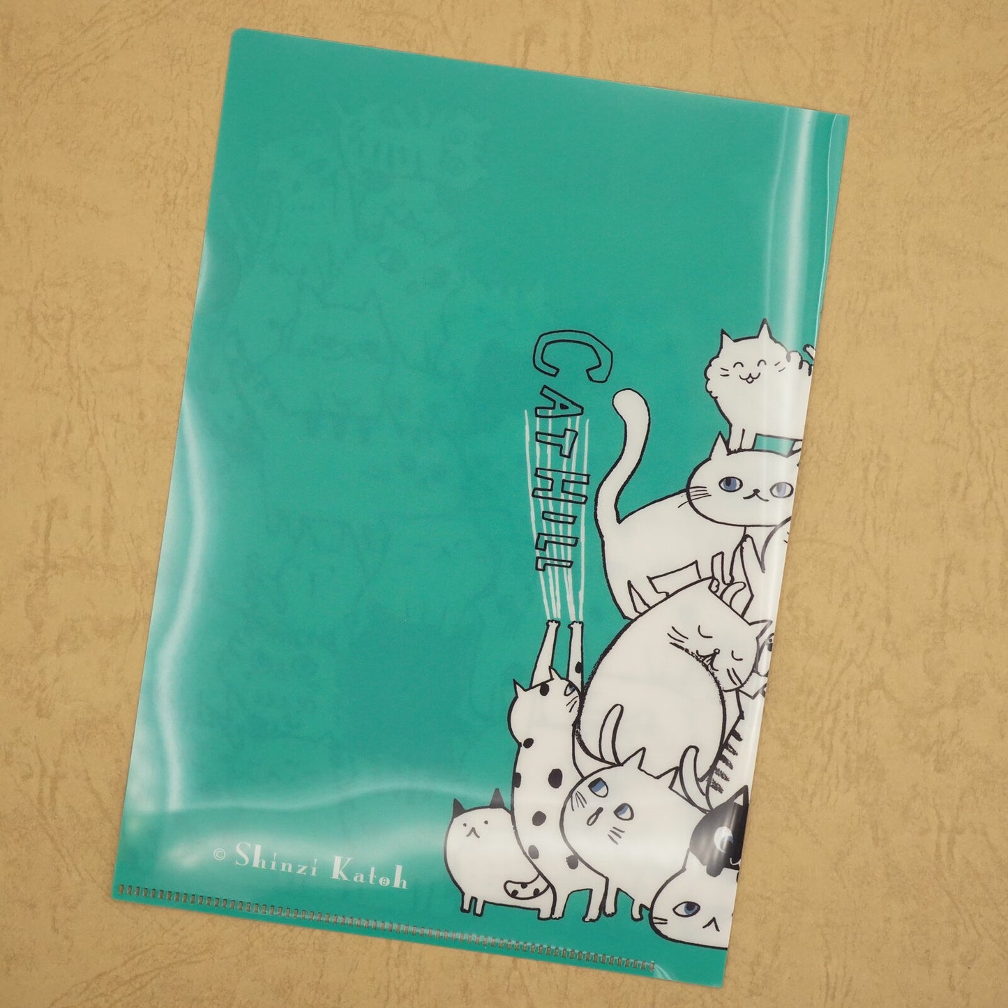 Cat Hill A5 file Folder Organizer Green Shinzi Katoh Design