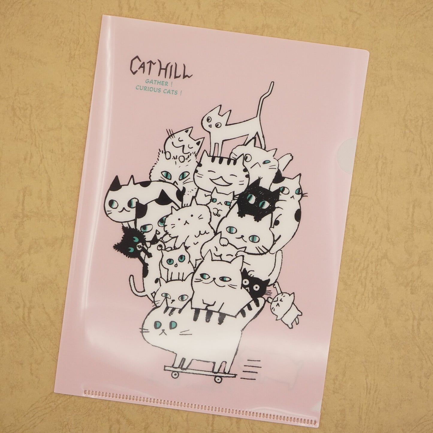 Cat Hill A5 file Folder Organizer Pink Shinzi Katoh Design