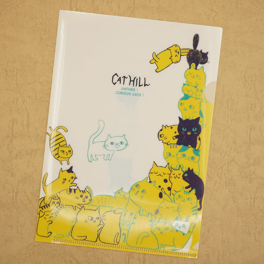 Cat Hill A5 file Folder Organizer Yellow Shinzi Katoh Design