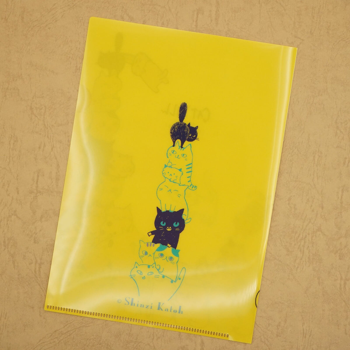 Cat Hill A5 file Folder Organizer Yellow Shinzi Katoh Design