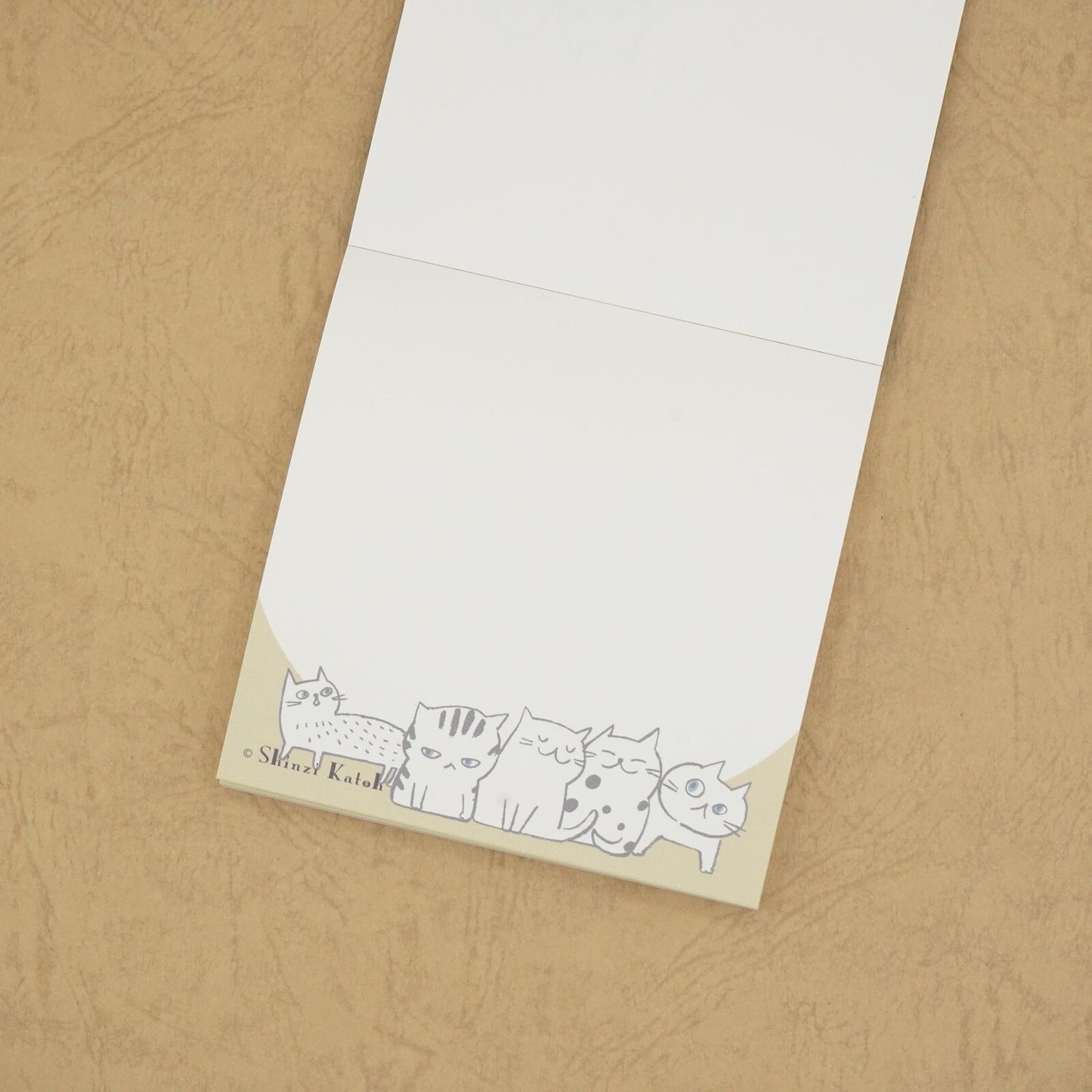 Cat Hill Memo Pad Green Shinzi Katoh Design