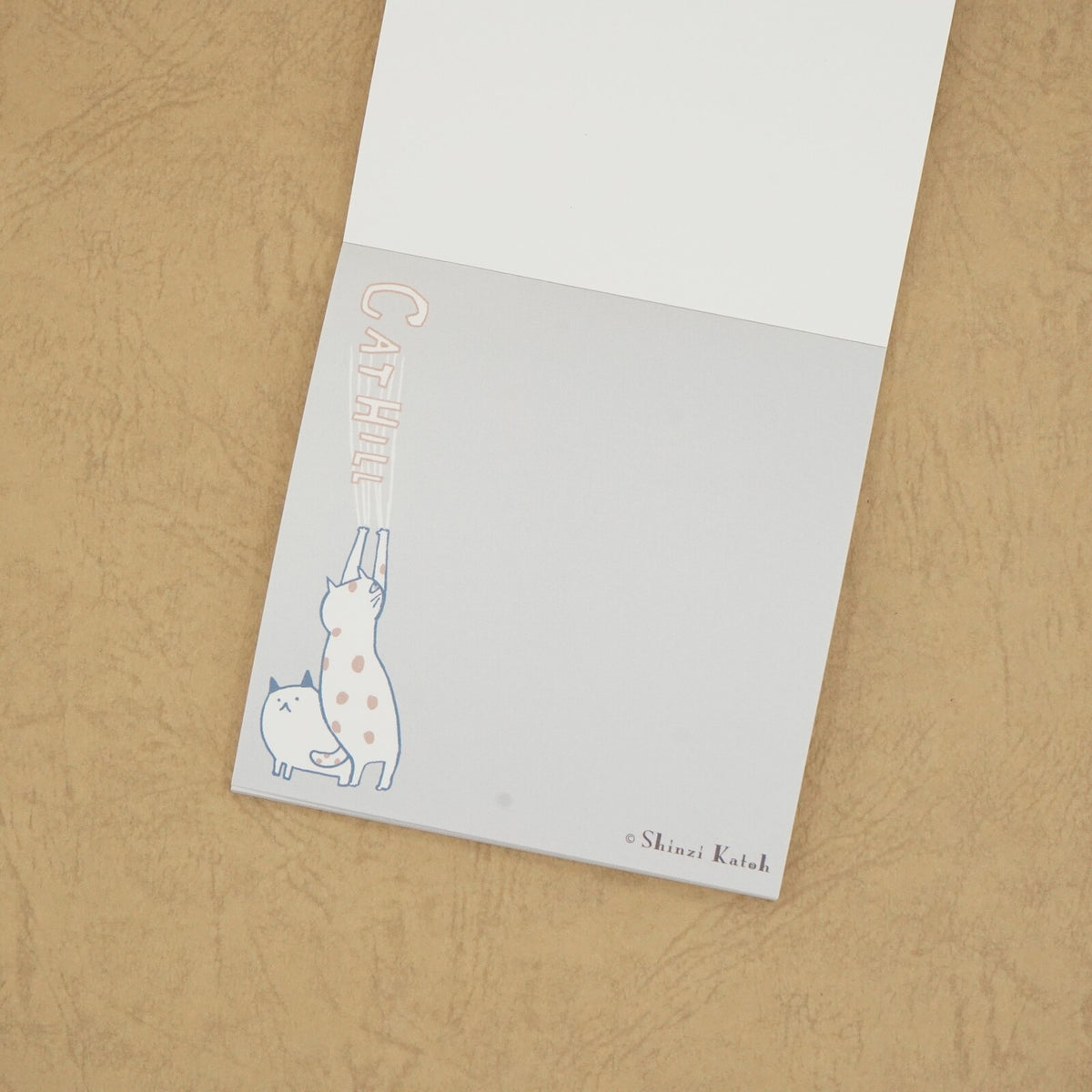 Cat Hill Memo Pad Green Shinzi Katoh Design