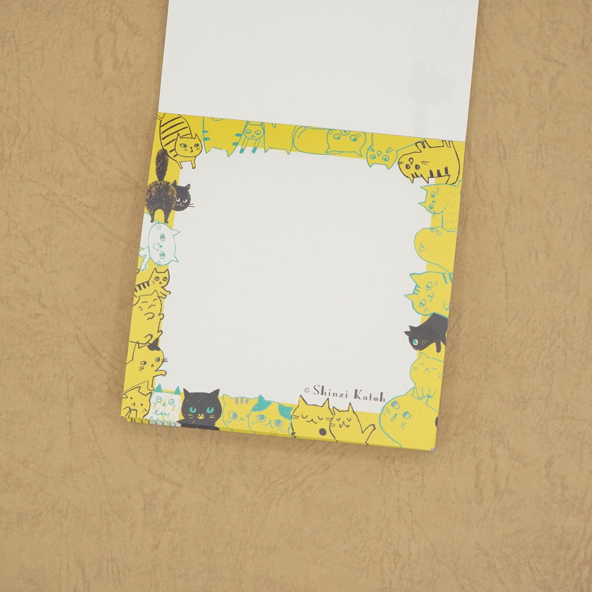 Cat Hill Memo Pad Yellow Shinzi Katoh Design