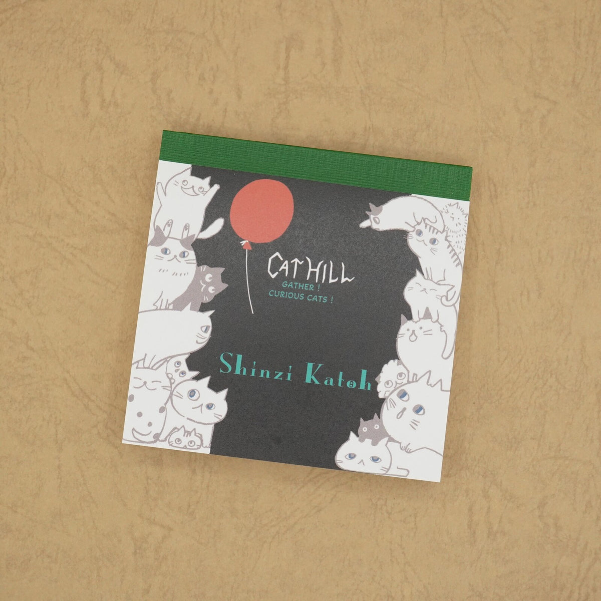 Cat Hill Memo Pad Black Shinzi Katoh Design