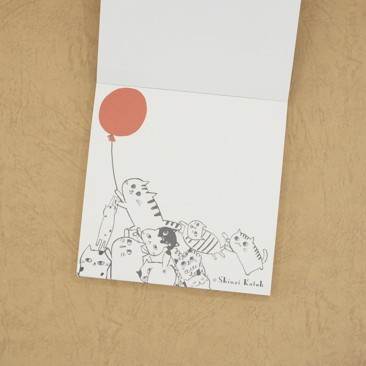 Cat Hill Memo Pad Black Shinzi Katoh Design