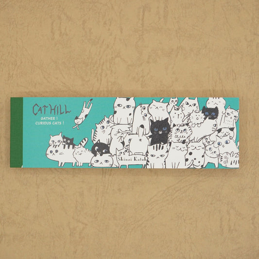 Cat Hill Memo Pad Green Shinzi Katoh Design