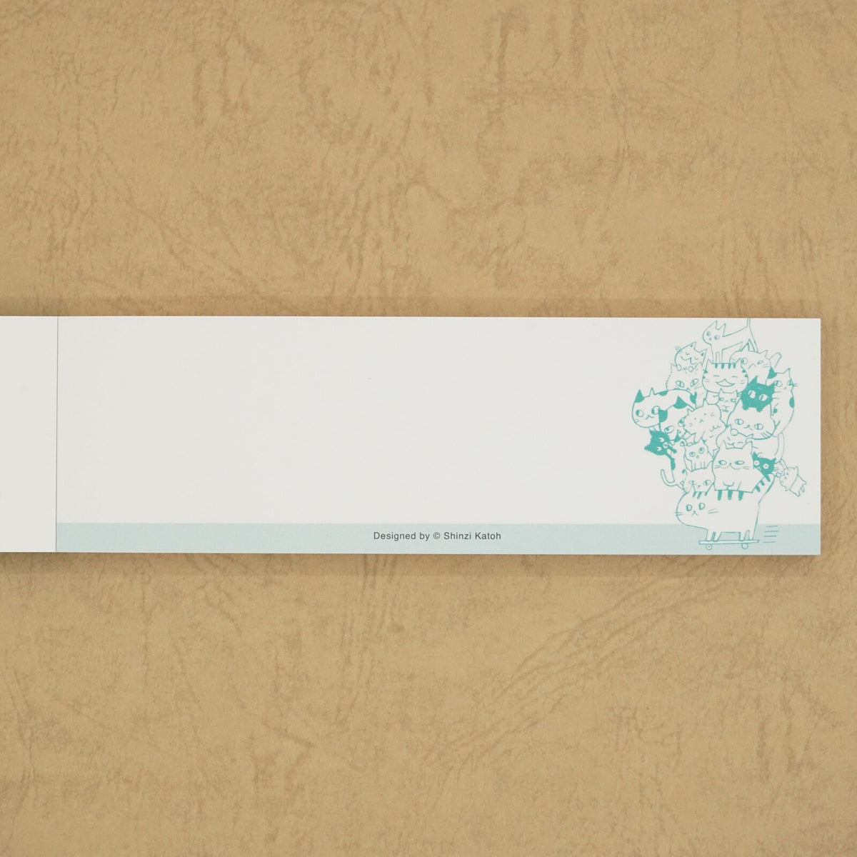 Cat Hill Memo Pad Green Shinzi Katoh Design
