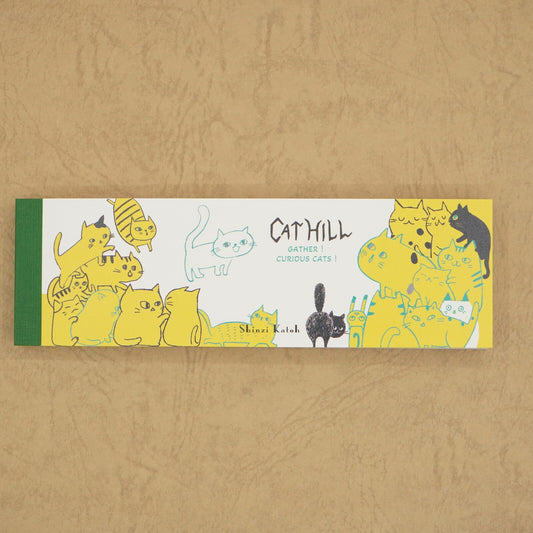 Cat Hill Memo Pad Yellow Shinzi Katoh Design