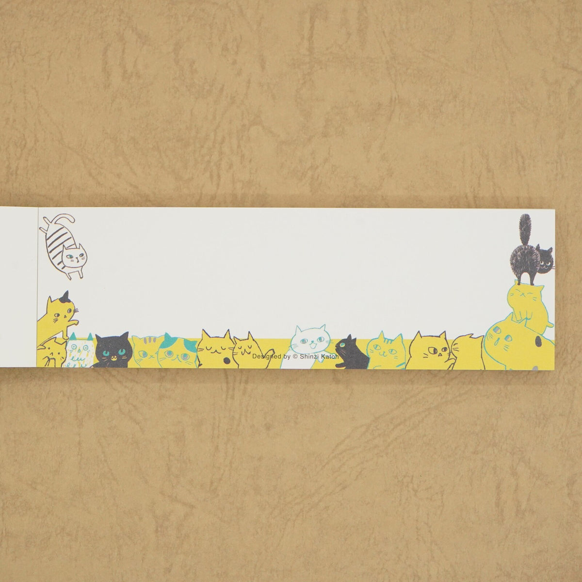 Cat Hill Memo Pad Yellow Shinzi Katoh Design