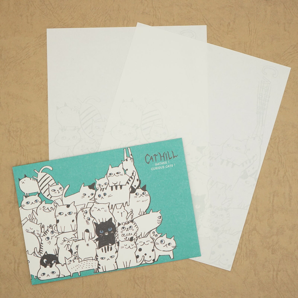 Cat Hill Letter Set Green Shinzi Katoh Design