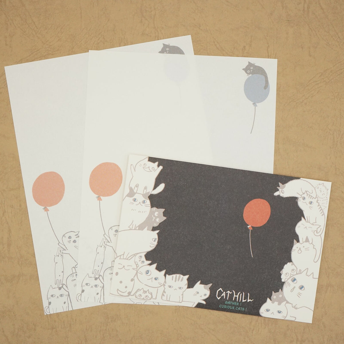 Cat Hill Letter Set Black Shinzi Katoh Design