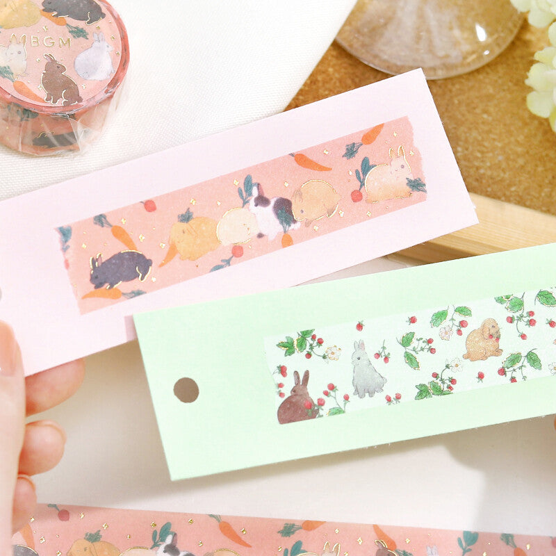 Rabbit Glitter Washi Tape Masking Tape