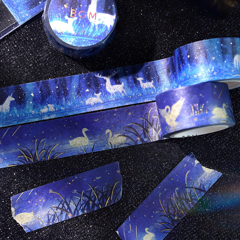 Forest Glitter Washi Tape Masking Tape